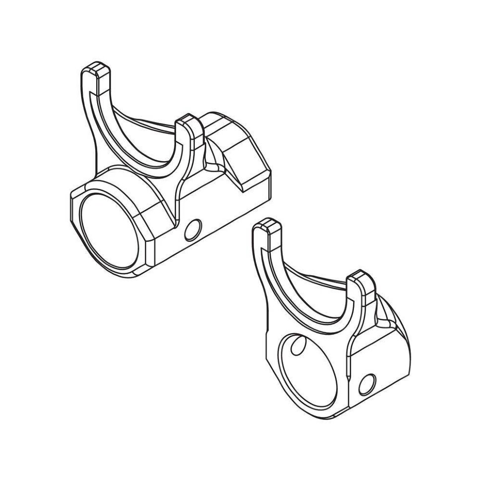Комплект запрессовочных тисков REHAU H1/H2,E2,A3,A-light2, для трубы 40 (цвет: черный) (12018011001)